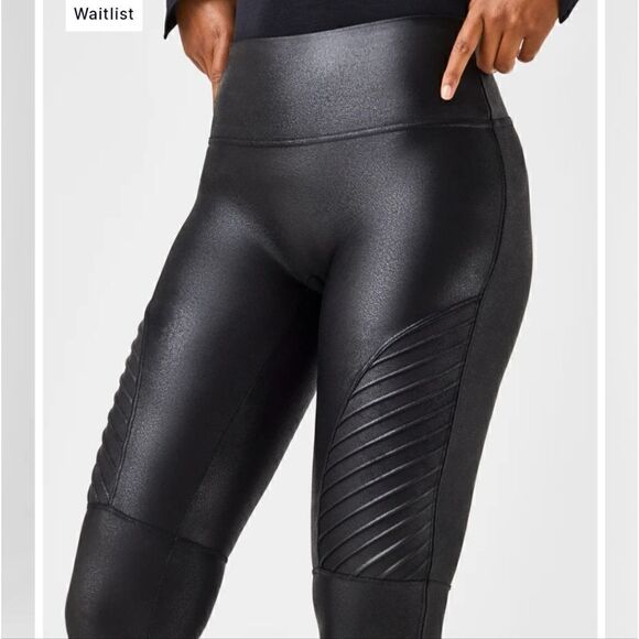 Spanx nwt Faux Leather Moto Leggings - Picture 10 of 11